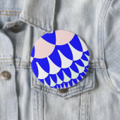 Badge Rond 10 Cm Balances bleues et blanches (En situation)