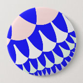 Badge Rond 10 Cm Balances bleues et blanches (Devant)