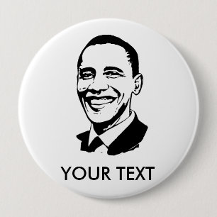 Badge Rond 10 Cm Barack Obama