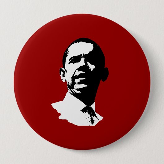 Badge Rond 10 Cm Barack Obama 2012 (Devant)