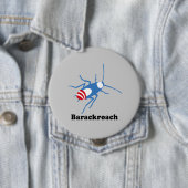 BADGE ROND 10 CM BARACKROACH (En situation)