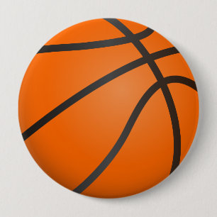 Badge Rond 10 Cm Basket-ball, matchs, équipe sportive.