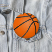 Badge Rond 10 Cm Basketbal, balsport, sport d'équipe. (En situation)