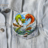 Badge Rond 10 Cm Bataille maritime (En situation)