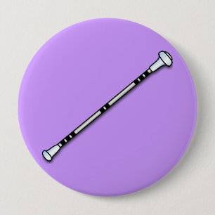 Badge Rond 10 Cm Bâton/tournoiement