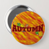 Badge Rond 10 Cm Beauté d'Automne - (Devant & derrière)