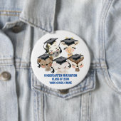 Badge Rond 10 Cm Bébé Animal diplômés 4 pouces (En situation)