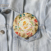 Badge Rond 10 Cm Bébé victorien (En situation)