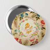 Badge Rond 10 Cm Bébé victorien (Devant & derrière)
