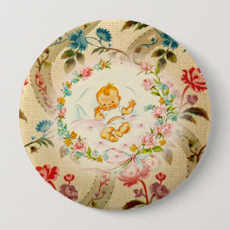 Badge Rond 10 Cm Bébé victorien