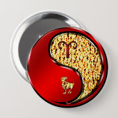 Badge Rond 10 Cm Bélier le bélier (Devant & derrière)