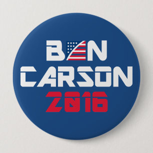 Badge Rond 10 Cm Ben Carson 2016