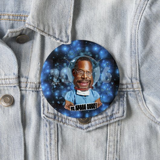 Badge Rond 10 Cm Ben Carson 2016 (En situation)