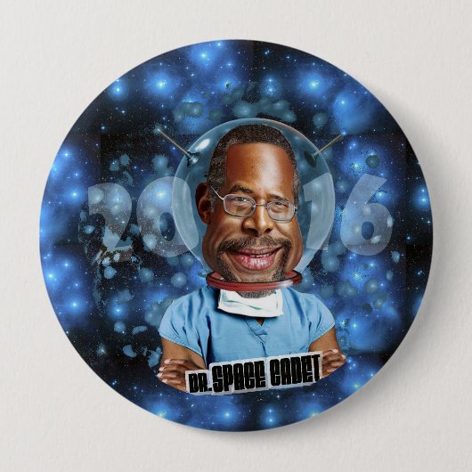 Badge Rond 10 Cm Ben Carson 2016 (Devant)