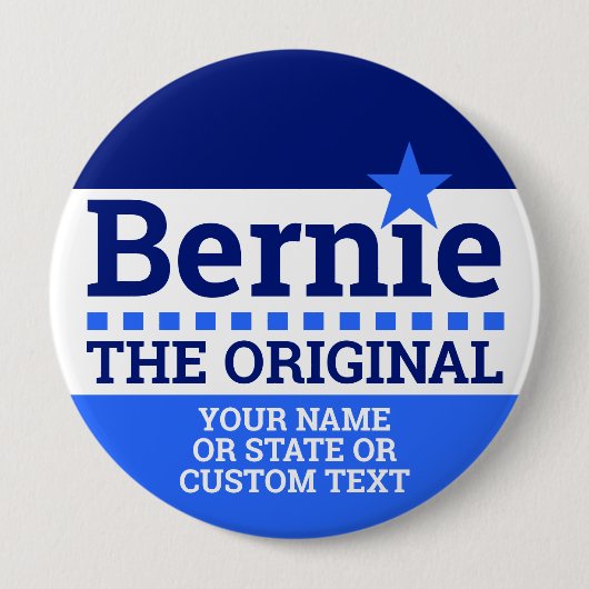 Badge Rond 10 Cm Bernie les 2020 originaux Démocrate politique (Devant)