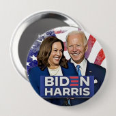 Badge Rond 10 Cm Biden et Harris 2020 élection présidentielle (Devant & derrière)
