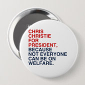 BADGE ROND 10 CM BIENVENUE CHRISTIE 2016 (Devant & derrière)