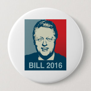 BADGE ROND 10 CM BILL CLINTON 2016 - .PNG