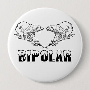 BADGE ROND 10 CM BIPOLAIRE