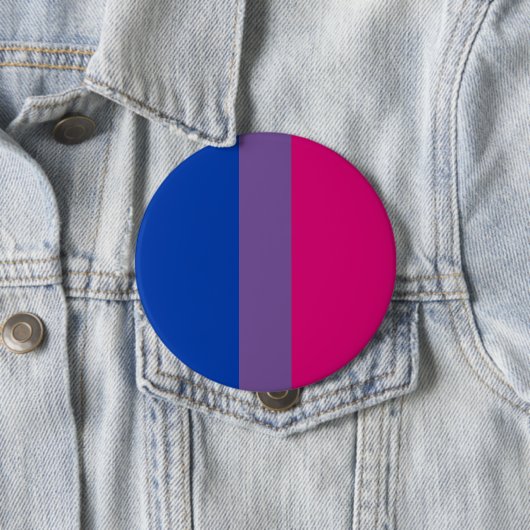 Badge Rond 10 Cm Bisexuel fier (En situation)