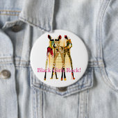 Badge Rond 10 Cm Black Girls Rock ! (En situation)