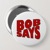 Badge Rond 10 Cm Bob dit (Devant & derrière)
