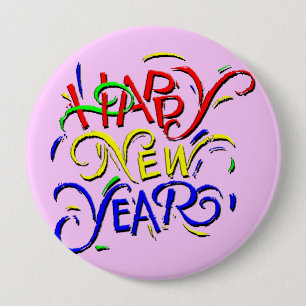 Badge Rond 10 Cm Bonne année