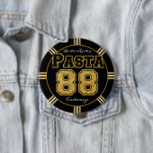 Badge Rond 10 Cm Boston Hockey Pasta 88 (En situation)
