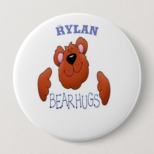 Badge Rond 10 Cm Bouton (Devant)