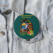 Badge Rond 10 Cm Bouton (En situation)