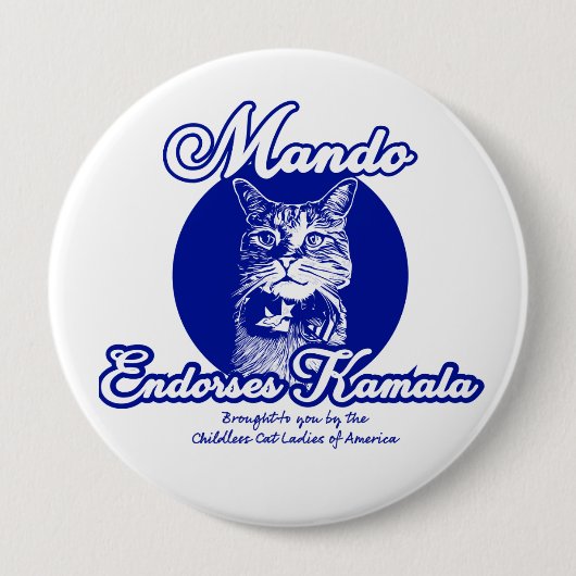 Badge Rond 10 Cm Bouton (Devant)