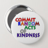 Badge Rond 10 Cm Bouton 1 de CRAK (Devant & derrière)