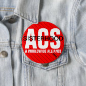 Badge Rond 10 Cm Bouton 2 de fraternité d'ACS (En situation)