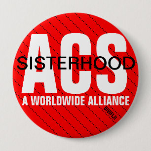 Badge Rond 10 Cm Bouton 2 de fraternité d'ACS