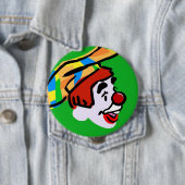 Badge Rond 10 Cm Bouton 4 de Whizzo (En situation)