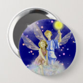 Badge Rond 10 Cm Bouton Angels (Devant & derrière)