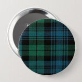 Badge Rond 10 Cm Bouton arrondi Tartan Fabric (Devant & derrière)