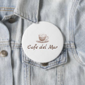 Badge Rond 10 Cm Bouton blanc (En situation)