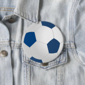 Badge Rond 10 Cm Bouton Bleu et blanc (En situation)