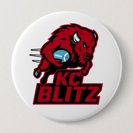 Badge Rond 10 Cm Bouton Blitz (Devant)