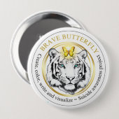 Badge Rond 10 Cm Bouton Brave Butterfly Project Suicide Awareness (Devant & derrière)