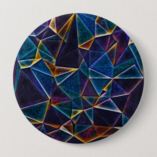 Badge Rond 10 Cm Bouton Bulles cassées (Devant)