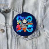 Badge Rond 10 Cm Bouton Charon (En situation)