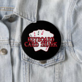 Badge Rond 10 Cm Bouton Clavier Card Shark (En situation)