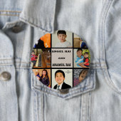 Badge Rond 10 Cm Bouton Collage photo (En situation)