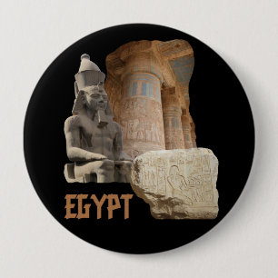 Badge Rond 10 Cm Bouton collage photo EGYPT