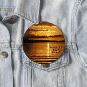 Badge Rond 10 Cm Bouton Coucher de soleil Konnevesi (En situation)