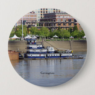Badge Rond 10 Cm Bouton Covington