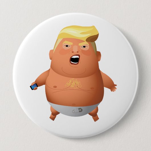 Badge Rond 10 Cm Bouton d'atout de bébé (Devant)