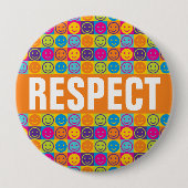 Badge Rond 10 Cm Bouton de Anti-intimidation de RESPECT (Devant)